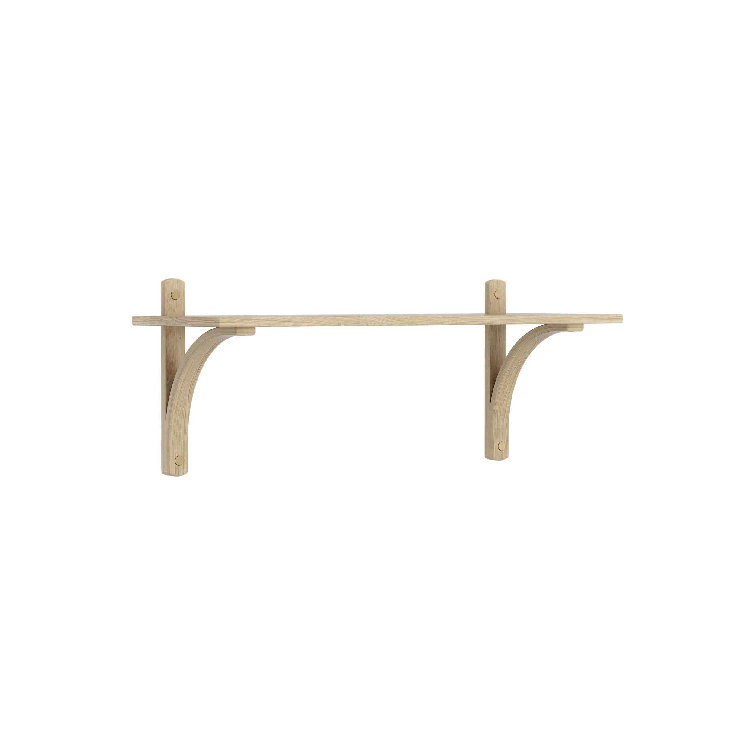 Swedese Levi V&auml;gghylla 90 Cm Liten Aluminium / Naturlack - V&auml;gghyllor Ek Naturlack - 20923/E181