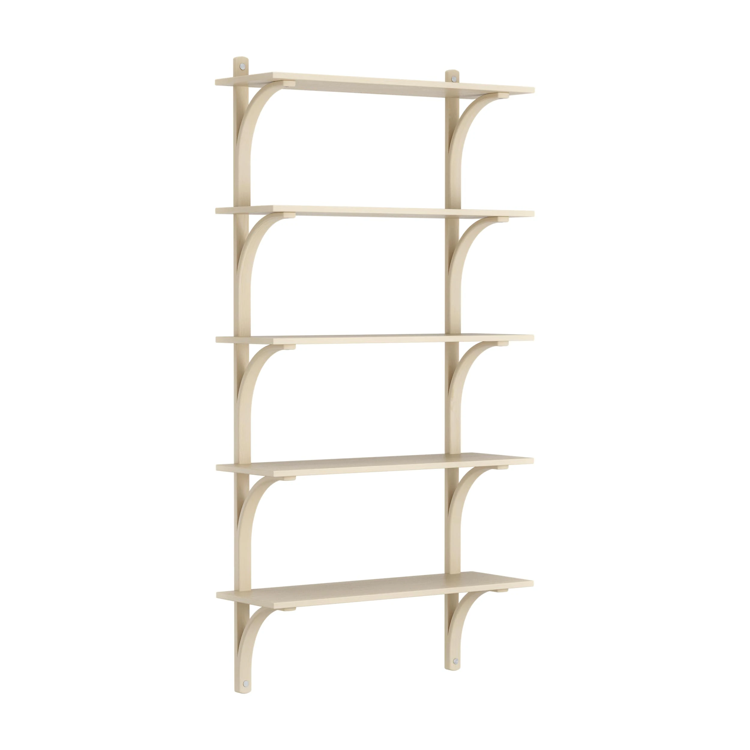 Swedese Levi V&auml;gghylla 90 Cm Stor Aluminium / Naturlack - V&auml;gghyllor Ask Naturlack - 20925/A181