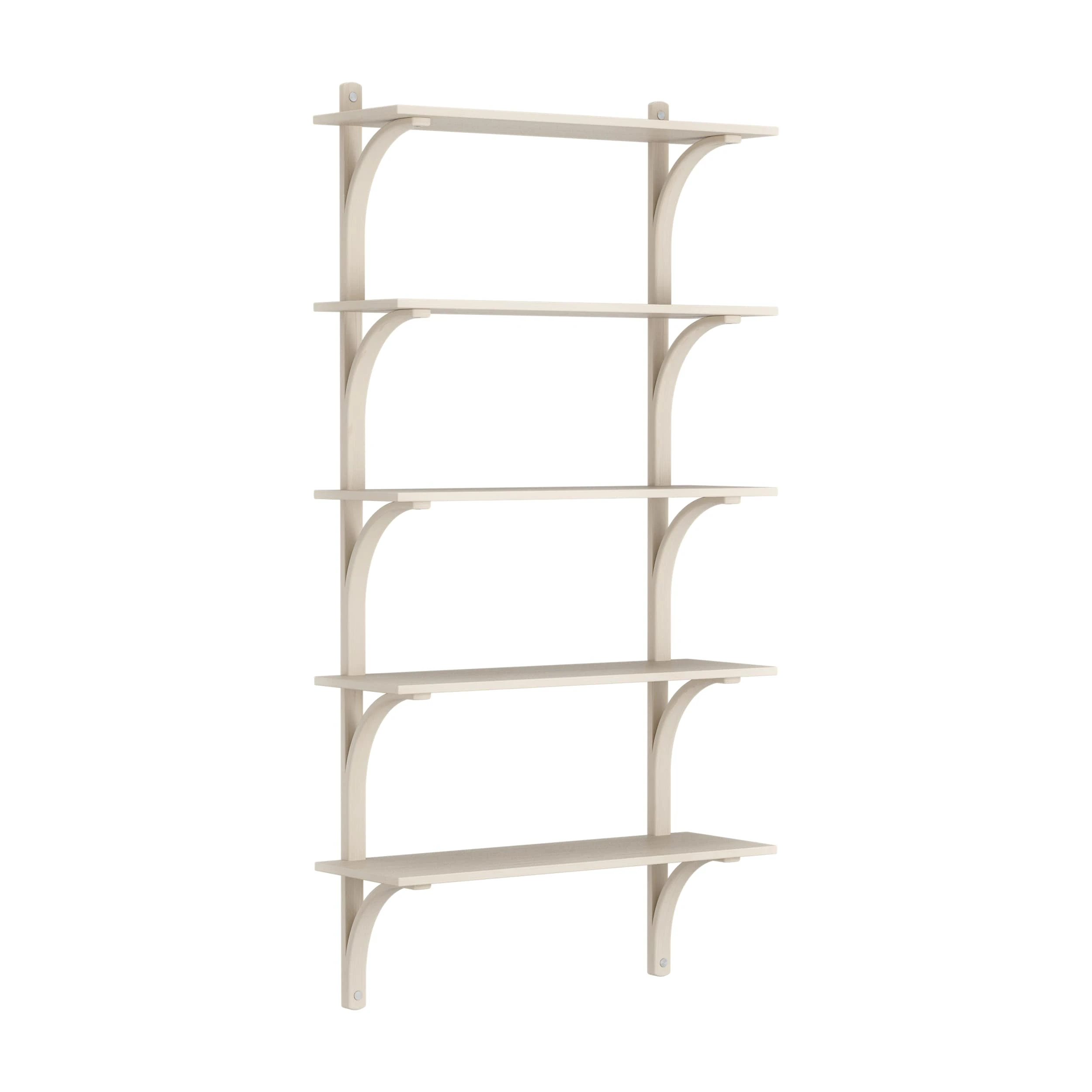 Swedese Levi V&auml;gghylla 90 Cm Stor Aluminium / Vitpigmenterad - V&auml;gghyllor Ask Vitpigmenterad Ask - 20925/A381