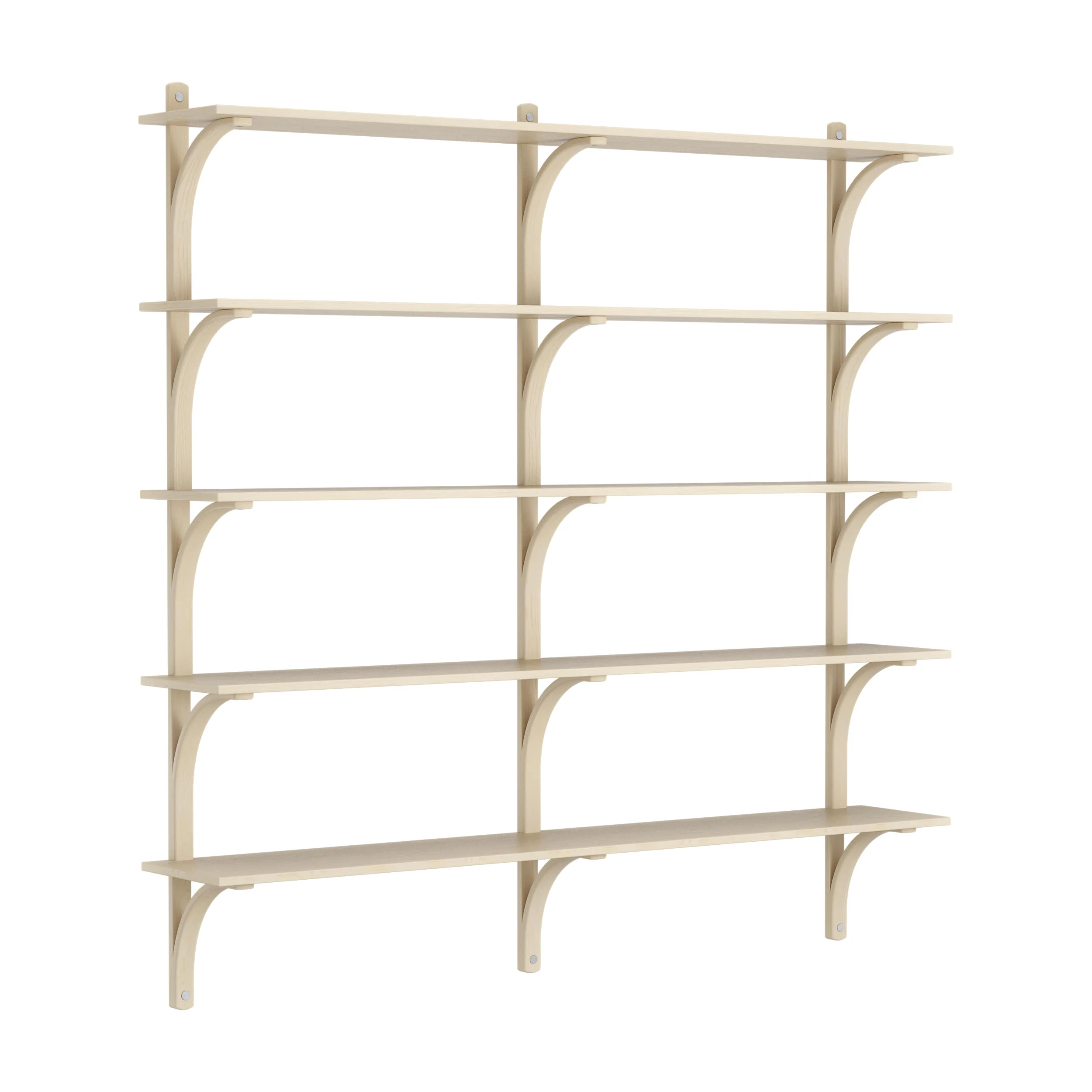 Swedese Levi V&auml;gghylla 180 Cm Stor Aluminium / Naturlack - V&auml;gghyllor Ask Naturlack - 20927/A181