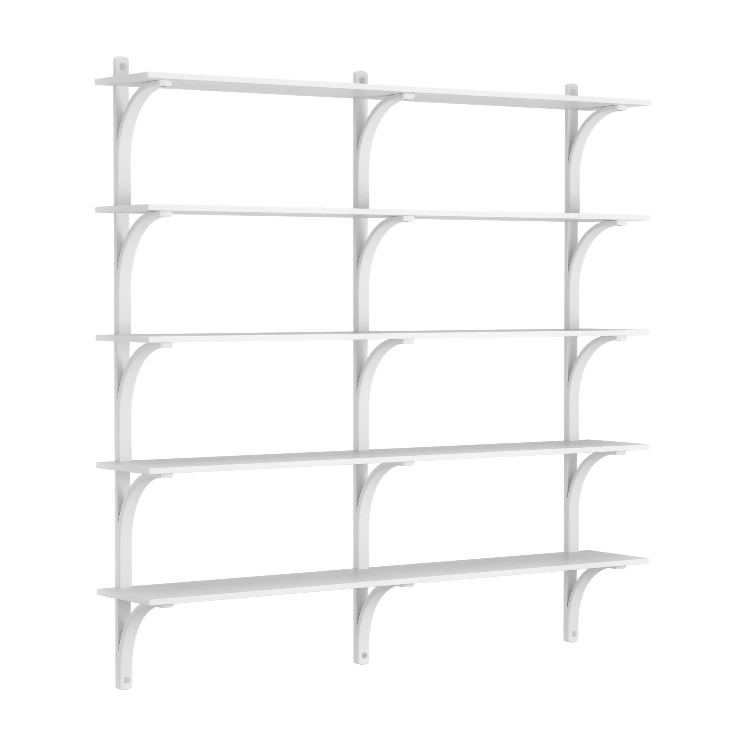 Swedese Levi V&auml;gghylla 180 Cm Stor Aluminium / Vitlaserad - V&auml;gghyllor Ask Vitlaserad - 20927/AH81