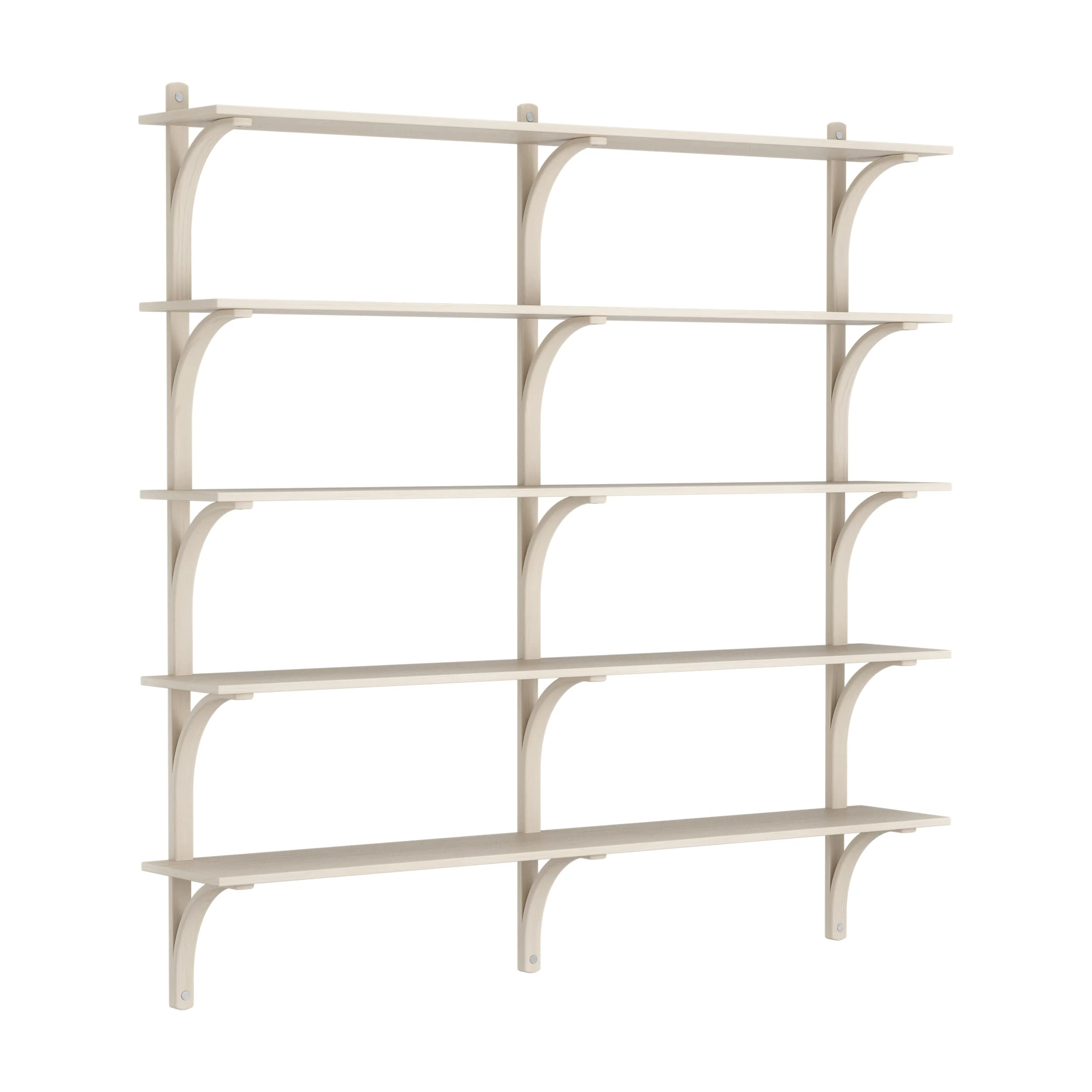 Swedese Levi V&auml;gghylla 180 Cm Stor Aluminium / Vitpigmenterad - V&auml;gghyllor Ask Vitpigmenterad Ask - 20927/A381