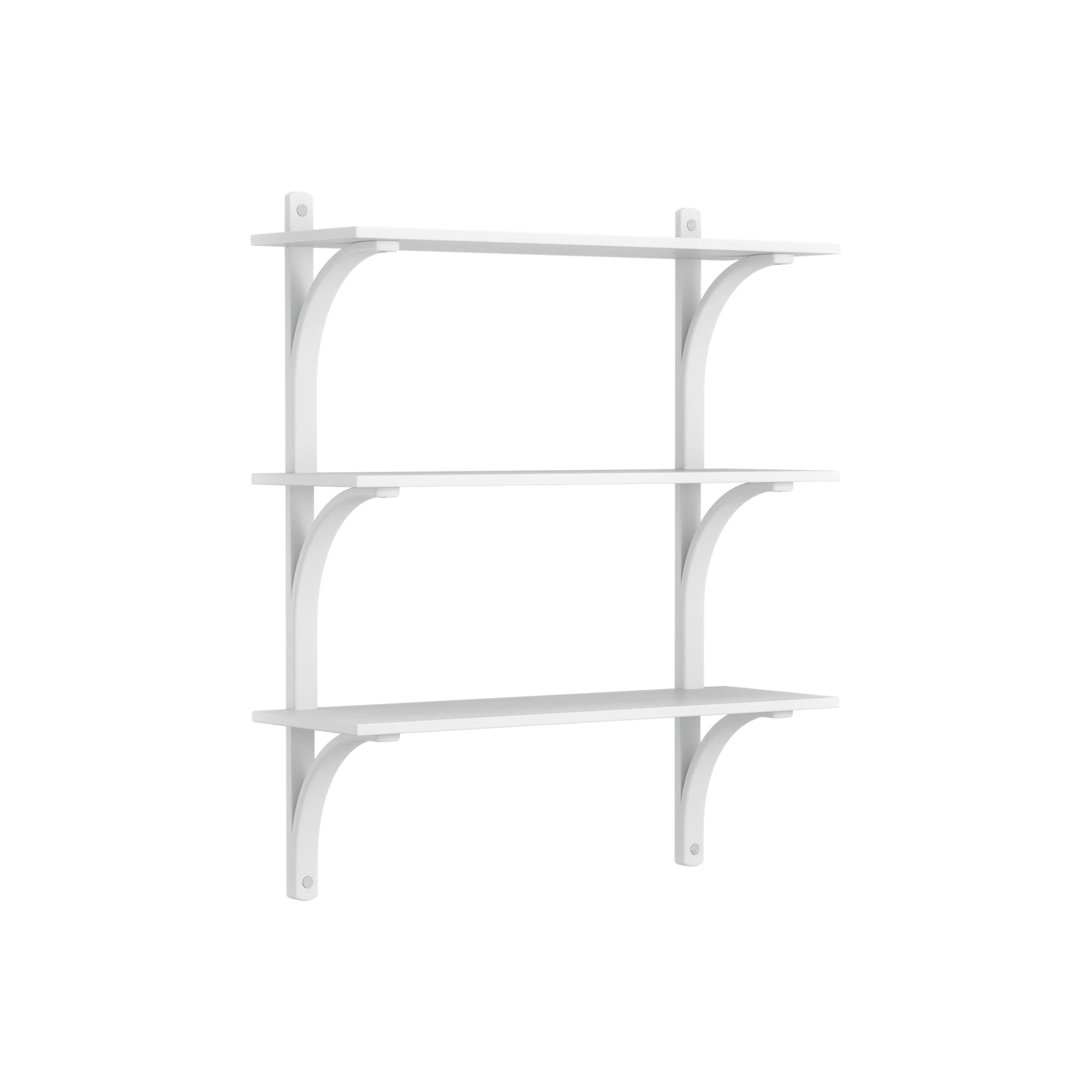 Swedese Levi V&auml;gghylla 90 Cm Medium Aluminium / Vitlaserad - V&auml;gghyllor Ask Vitlaserad - 20924/AH81