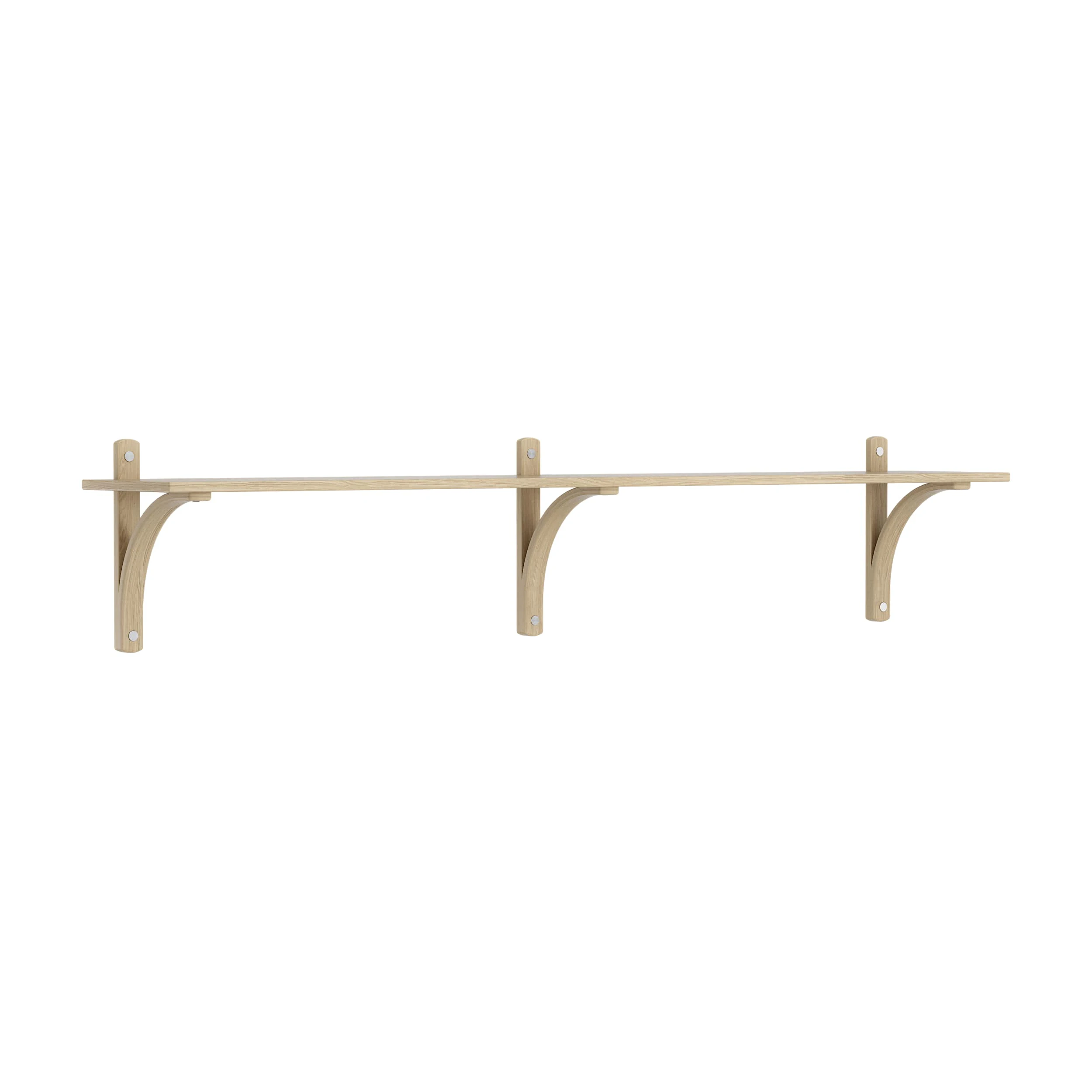 Swedese Levi V&auml;gghylla 180 Cm Liten Aluminium / Naturlack - V&auml;gghyllor Ek Naturlack - 20928/E181