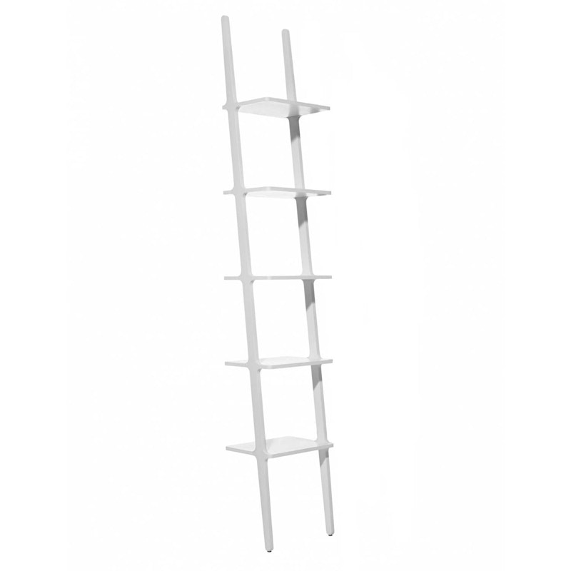 Libri Hylla 227 cm, Vitlaserad Ask