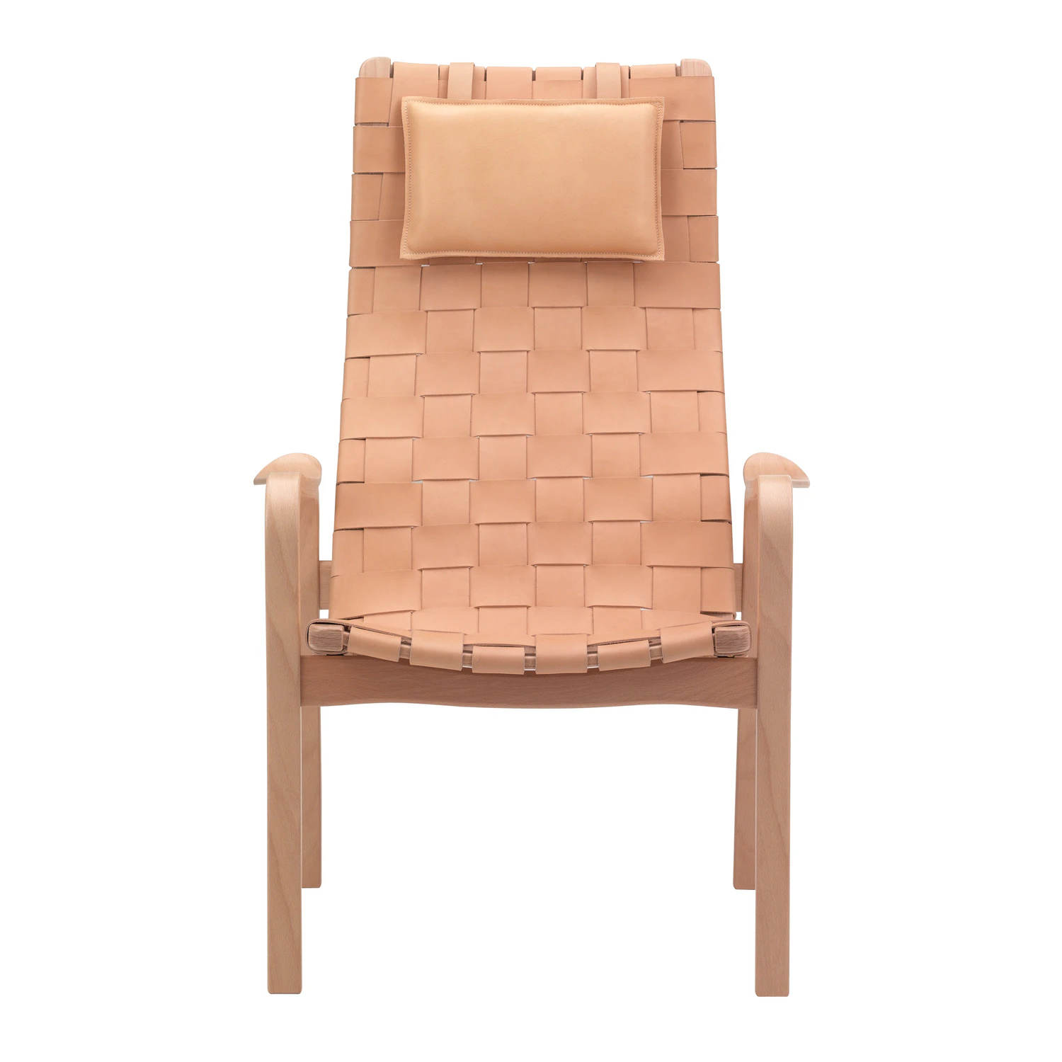 Swedese Primo F&aring;t&ouml;lj H&ouml;g Rygg Lackad /reml&auml;der Natur - F&aring;t&ouml;ljer Bok Beige - 23203/R1012112