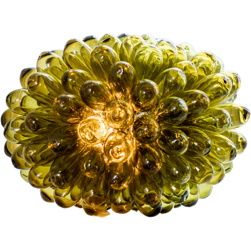 Tad&eacute; Grape Bordslampa Small Gr&ouml;n - Lampsk&auml;rmar Handbl&aring;st Glas Gr&ouml;n - TADLAMPS2686