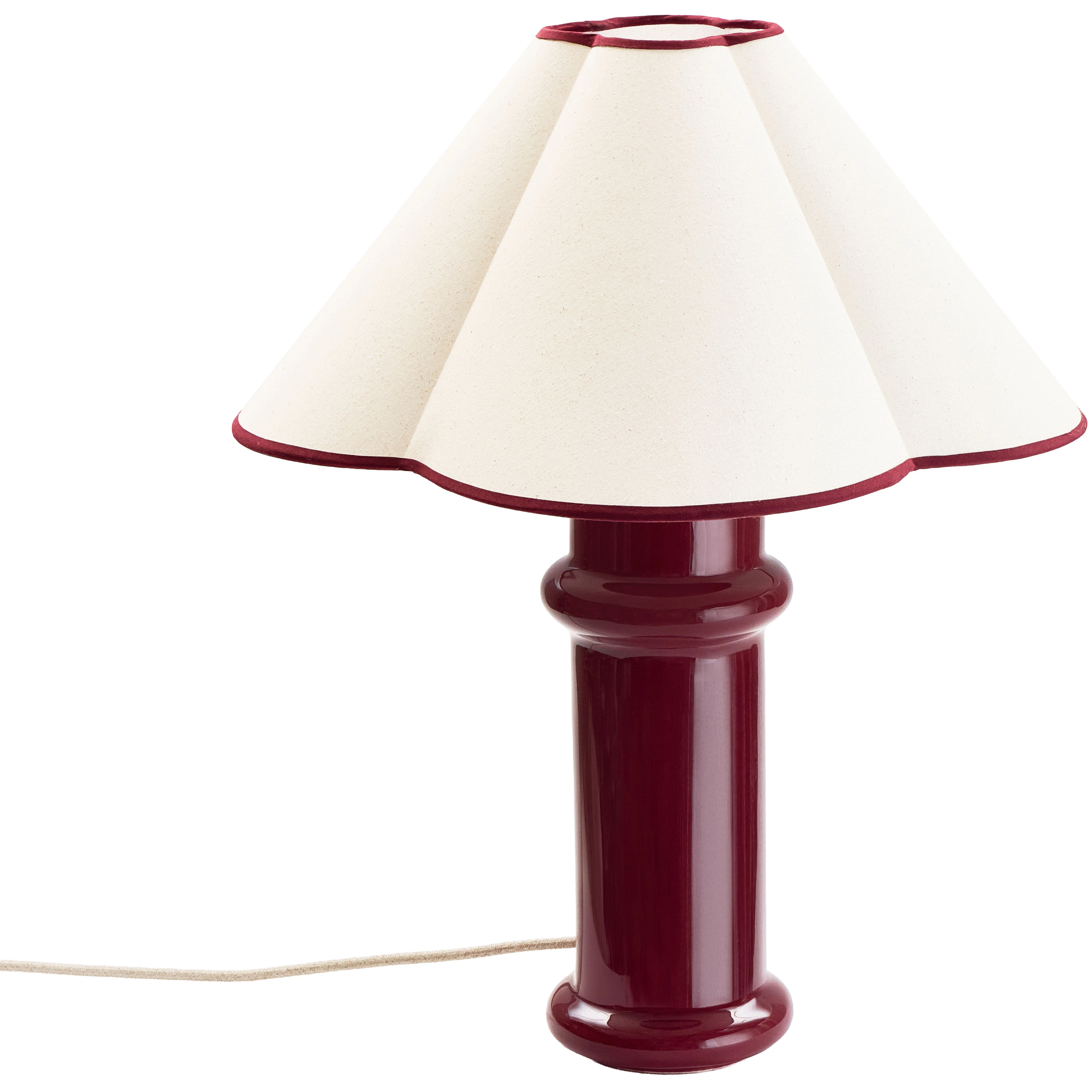 Tala Heath Bordslampa Neutral White - Bordslampor Bomull Neutral White - HTH-TBL-RED-A60-2700K-01-EU