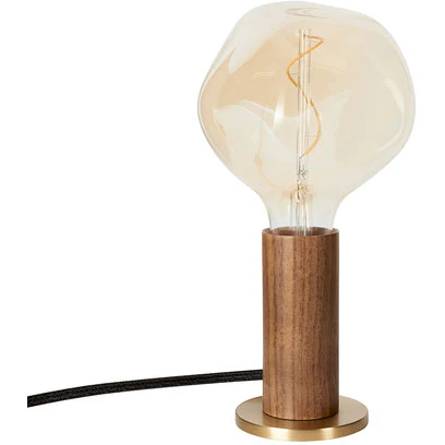 Tala Knuckle Bordslampa Med Voronoi-i Ljusk&auml;lla - Bordslampor Valn&ouml;t - WALT-VORN-I-KT-01-EU