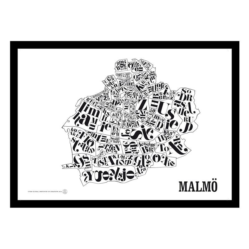 Malmökarta Poster
