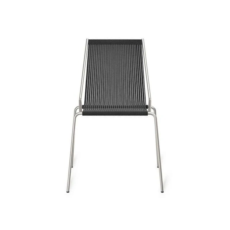 Noel Matstol Rostfritt Stål/Svart Linne