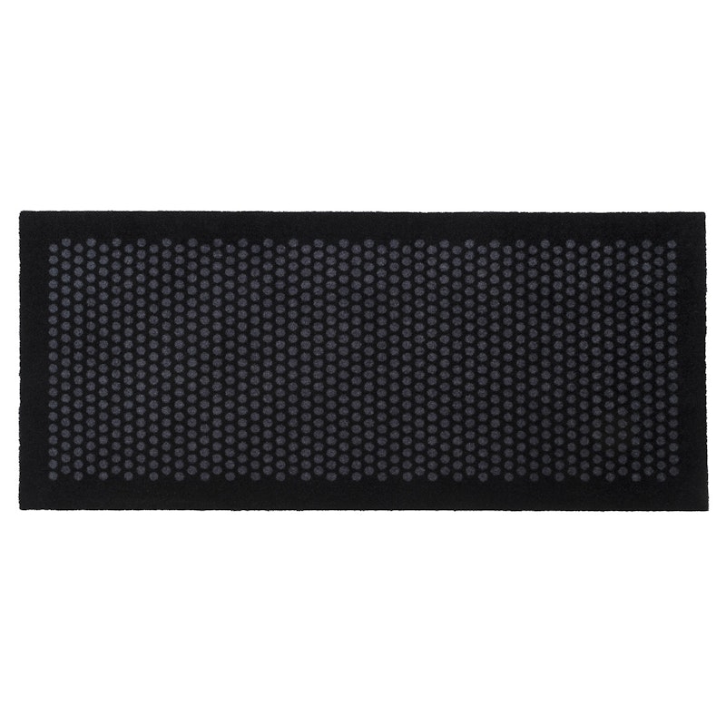 Dot Dörrmatta 67x150 cm, Svart/Grå