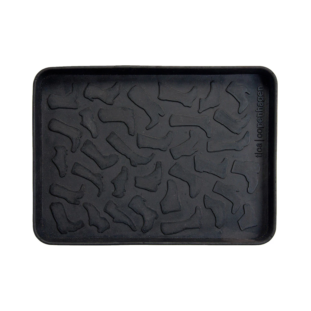 Tica Copenhagen Footwear Skomatta S Svart - D&ouml;rrmattor Gummi Svart - 00502