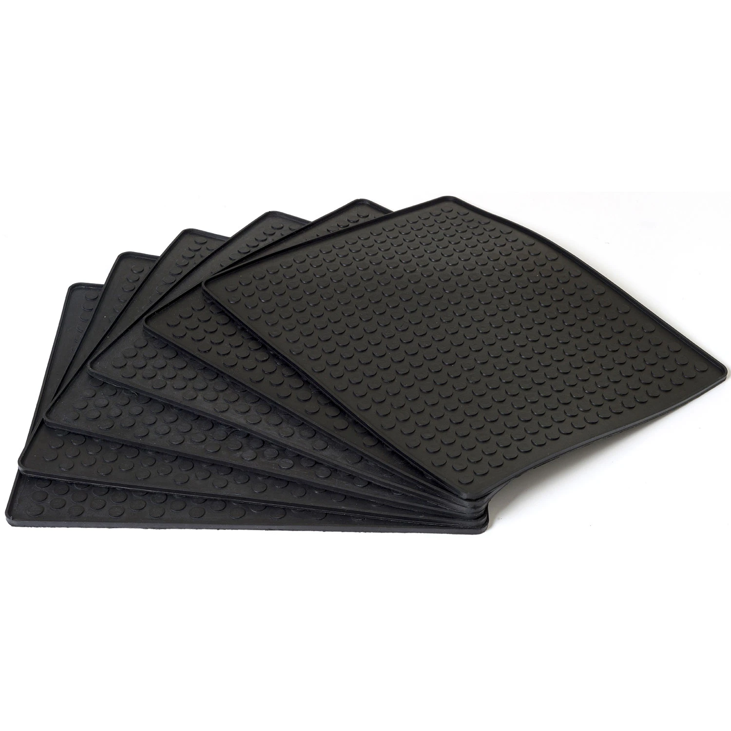 Tica Copenhagen Matta F&ouml;r Skohylla 6-pack - Skohyllor Gummi Svart - 00525