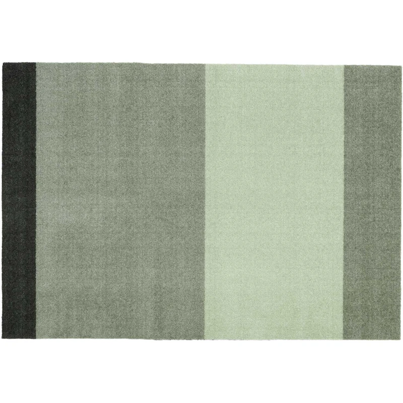 Stripes Matta Ljusgrön / Mörkgrön, 90x130 cm