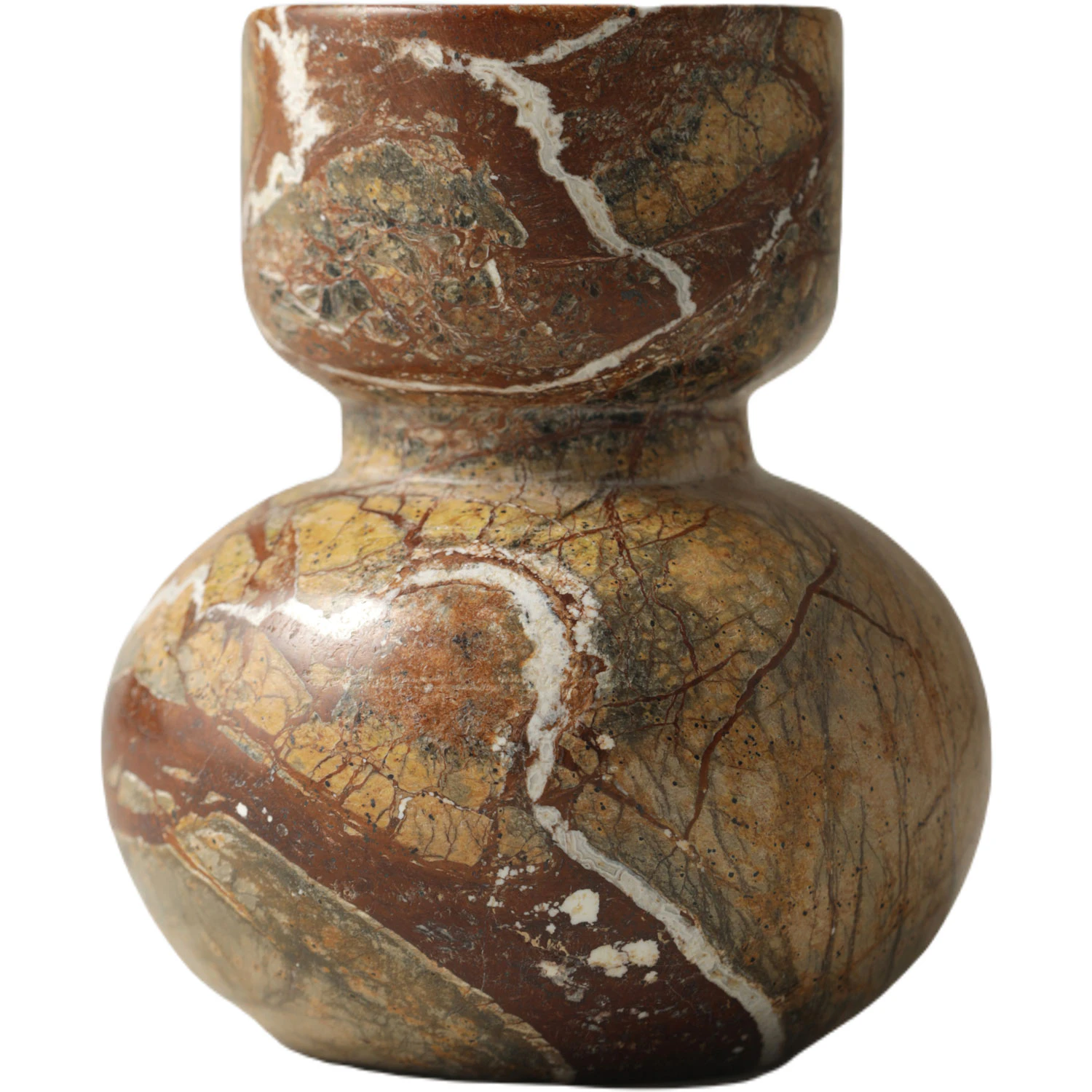 Tinted Objects Asker Ljuslykta R&ouml;d - Ljusstakar Marmor R&ouml;d - 100042_07ONESIZE