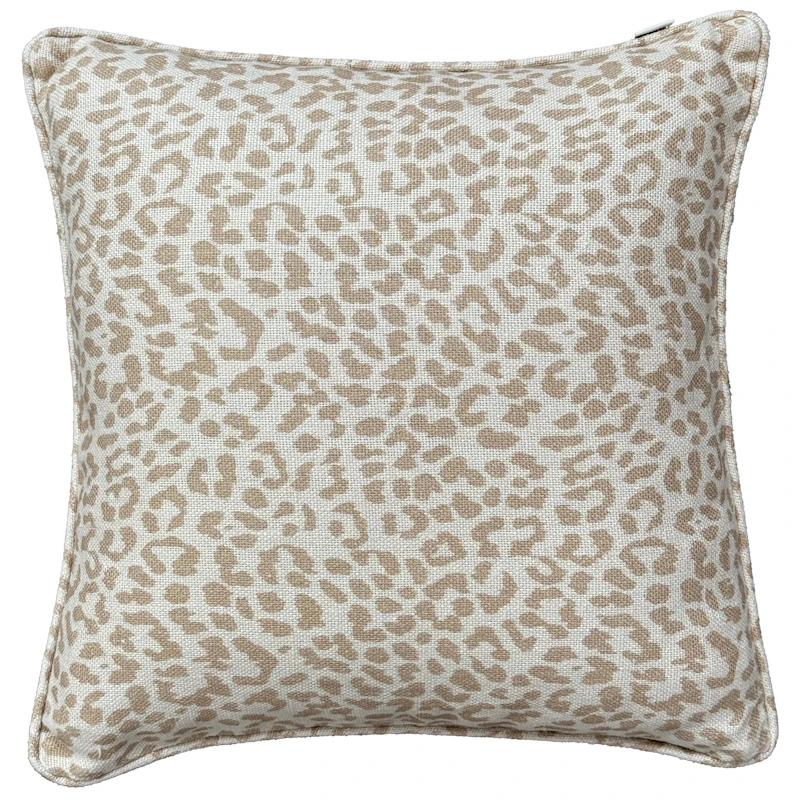 Norell leopard cushion Beige-Offwhite 50x50