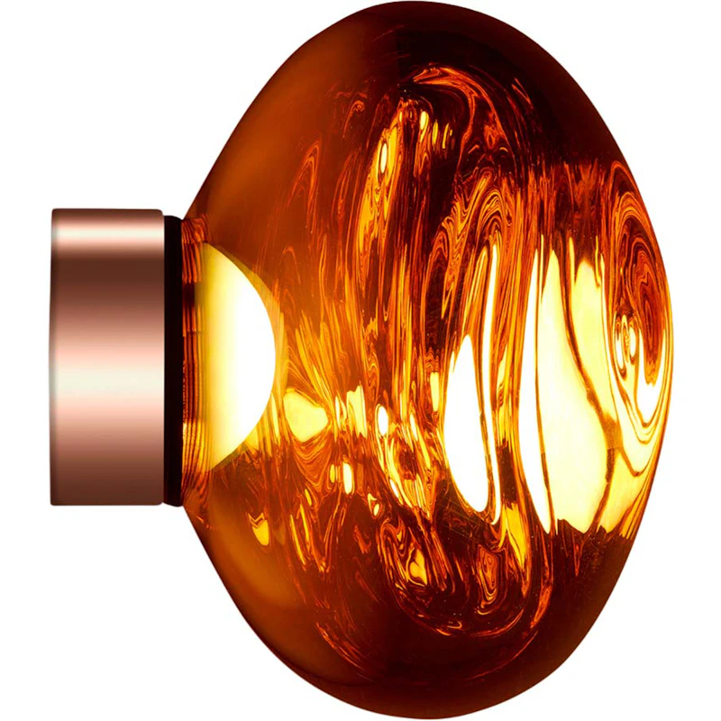 Melt Vägg-/Taklampa Mini, Koppar