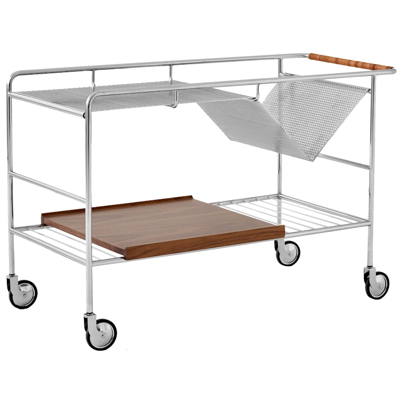 Alima NDS1 Serveringsvagn, Valnöt / Krom