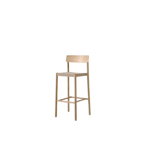 &Tradition Betty Tk15 Barstol Lackerad Ek/natur Linnefl&auml;tning - Barstolar Vattenbaserad Lackad Ek Natural - 146203A017