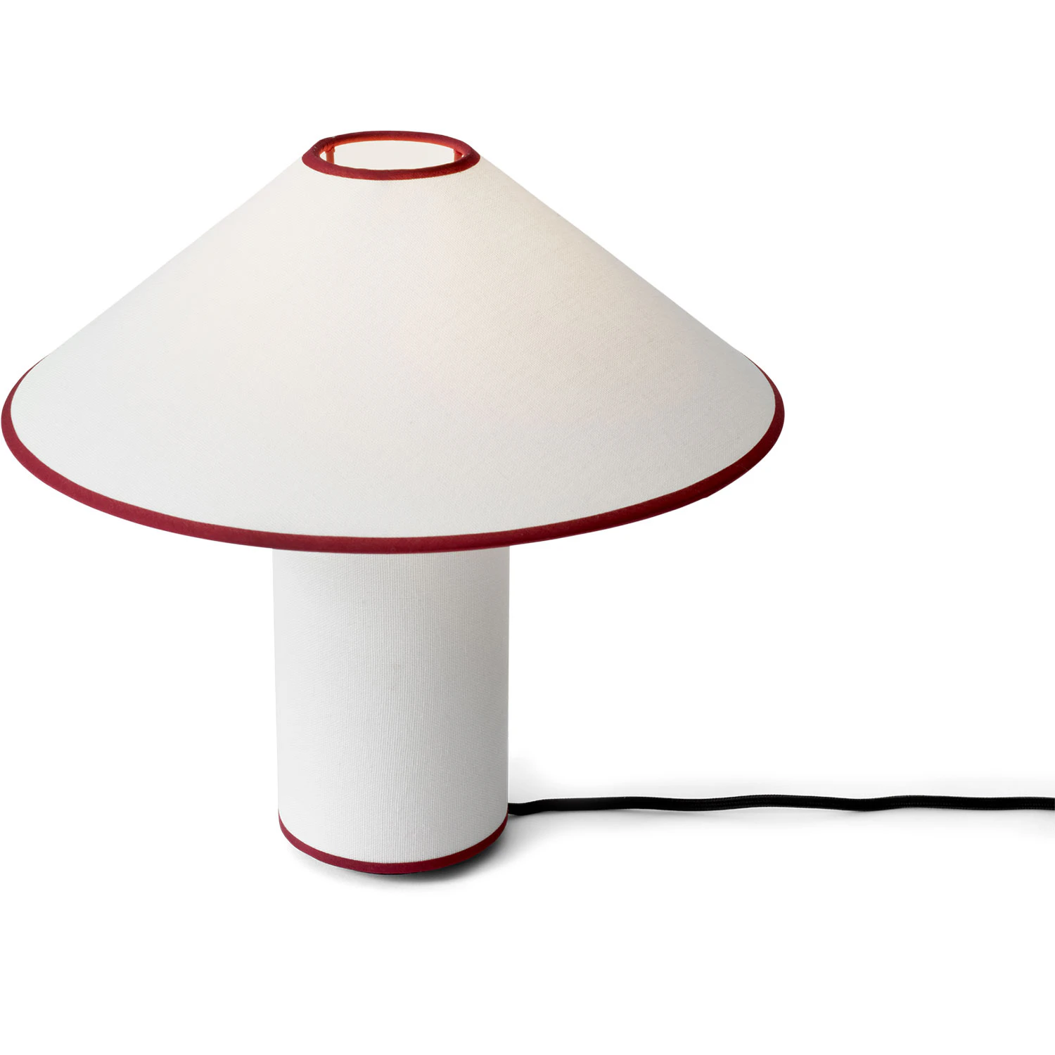 &Tradition Colette Atd6 Bordslampa Vit/merlot - Bordslampor Bomull Vit - 133115A156