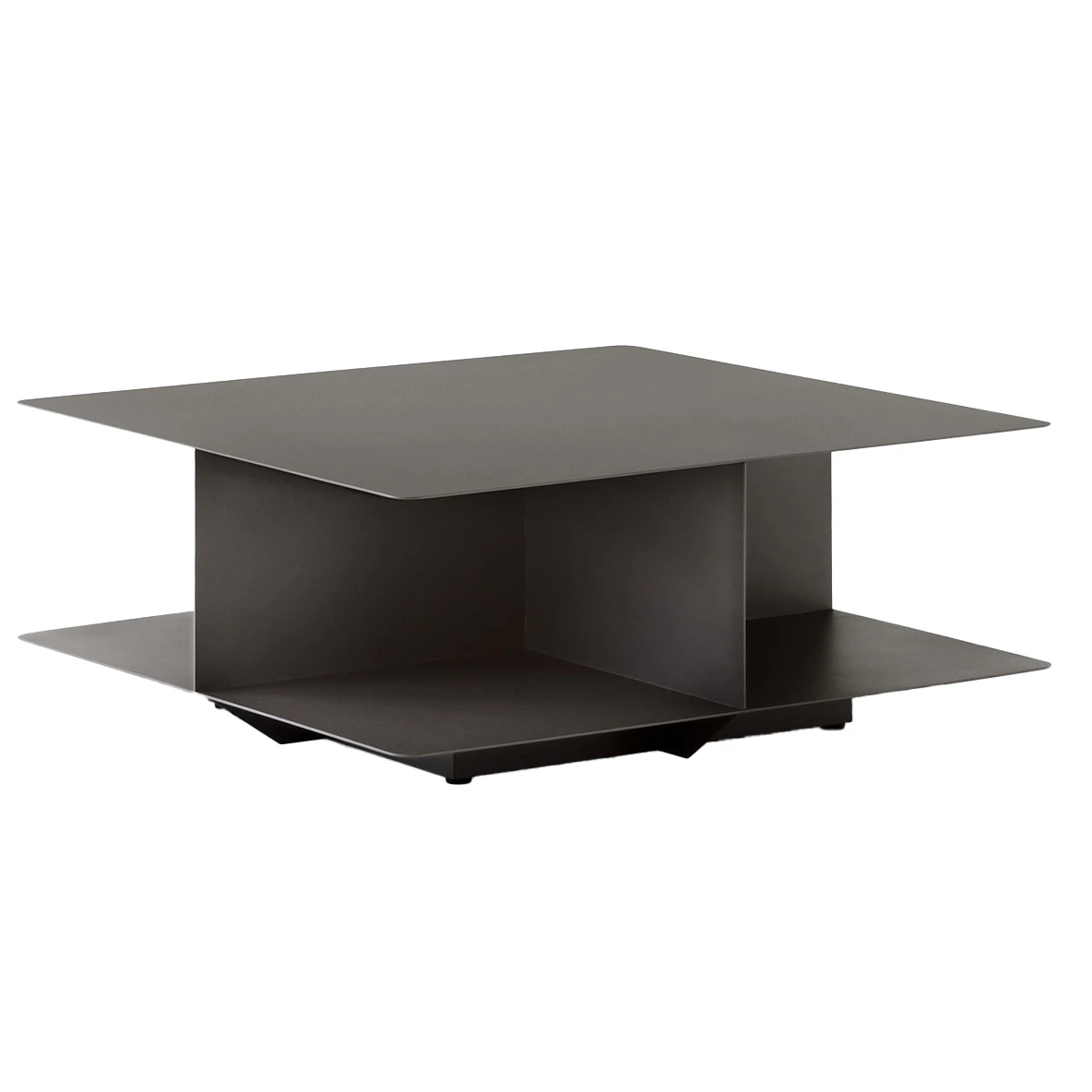 &Tradition Develius Ev3 Soffbord 89x89 Cm Stone Grey - Soffbord Pulverlackat St&aring;l Stone Grey - 155881A576