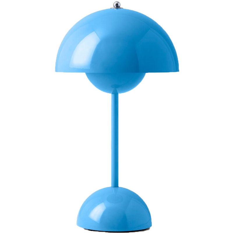 Flowerpot VP9 Bordslampa Portabel, Swim Blue