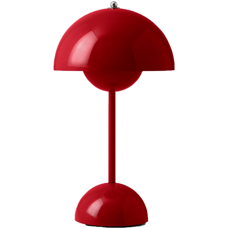 Flowerpot VP9 Bordslampa Portabel, Vermilion Red