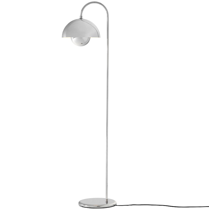 Flowerpot VP12 Golvlampa, Chrome-Plated