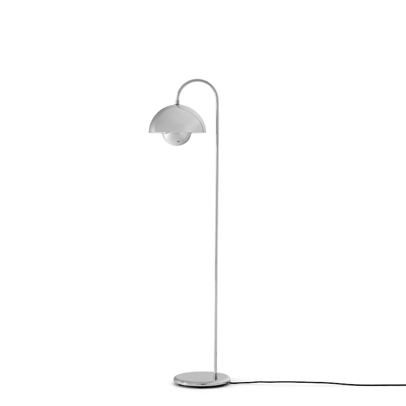 Flowerpot VP12 Golvlampa, Chrome-Plated