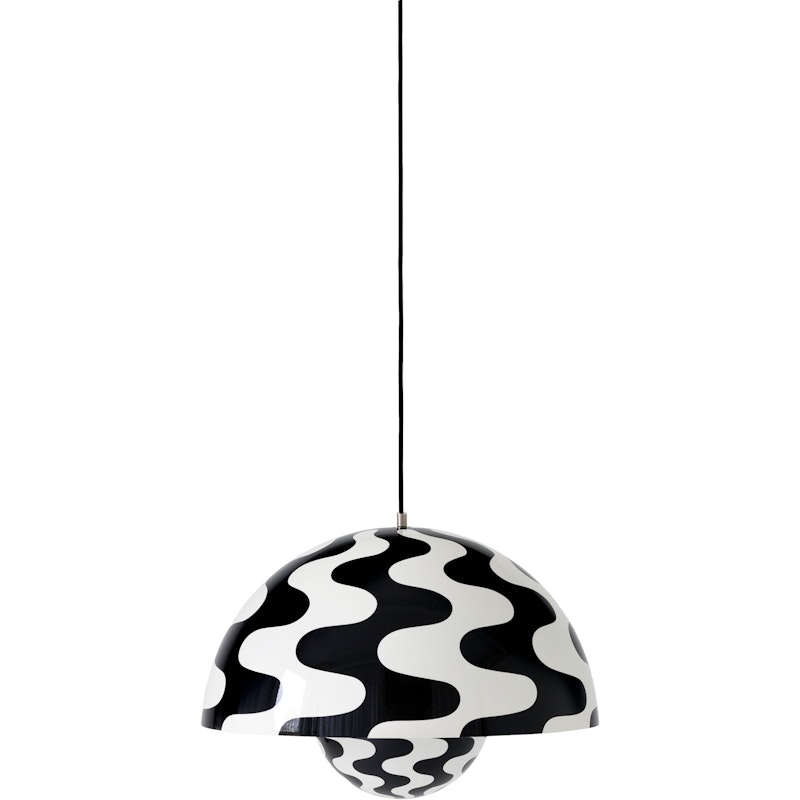 Flowerpot VP2 Pendel, Black/White