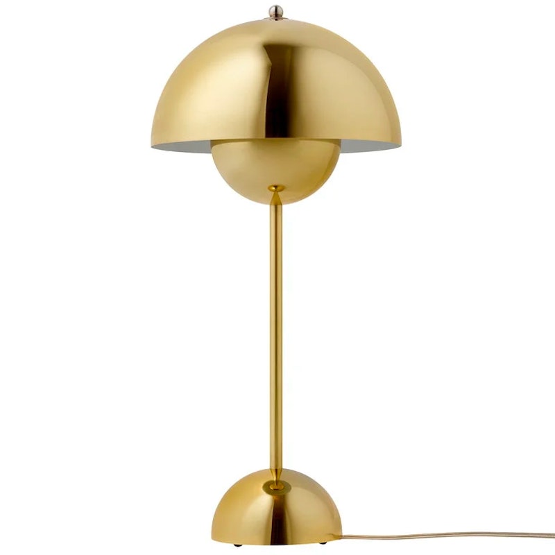 Flowerpot VP3 Bordslampa, Brass-Plated