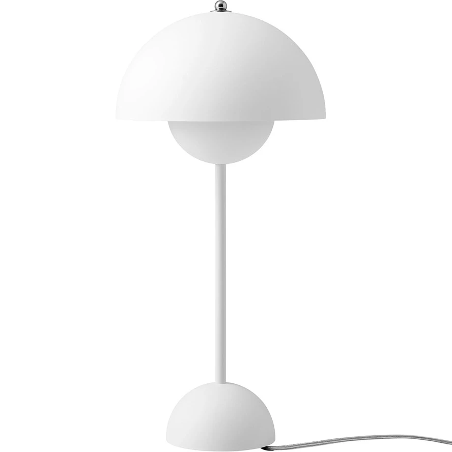 &Tradition Flowerpot Vp3 Bordslampa Gjord Av Pvc Gjord Av Lackad Metall Matt White - Bordslampor St&aring;l Mattvit - 133084A221