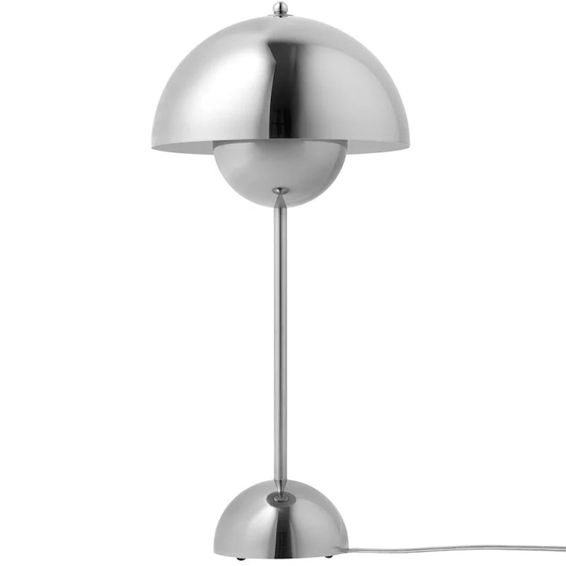Flowerpot VP3 Bordslampa, Chrome-Plated