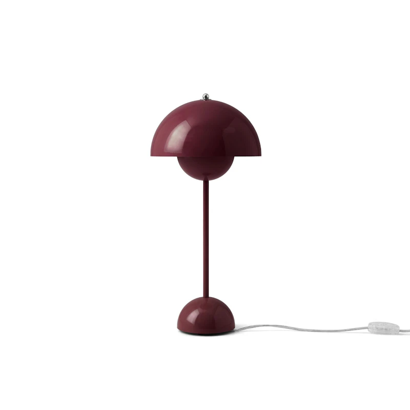 Flowerpot VP3 Bordslampa, Dark Plum