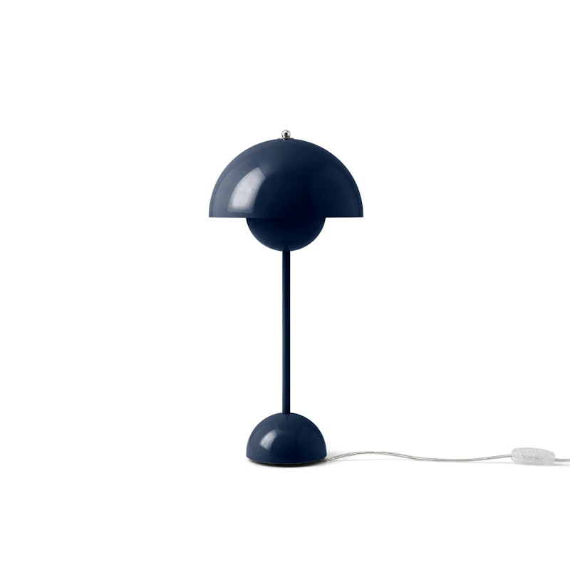 Flowerpot VP3 Bordslampa, Steel Blue