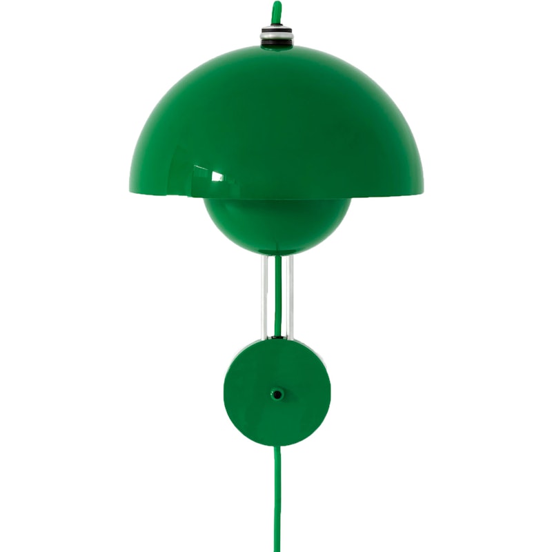 Flowerpot VP8 Vägglampa, Signal Green