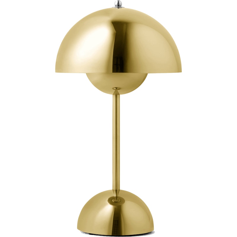 Flowerpot VP9 Bordslampa Portabel, Brass-Plated