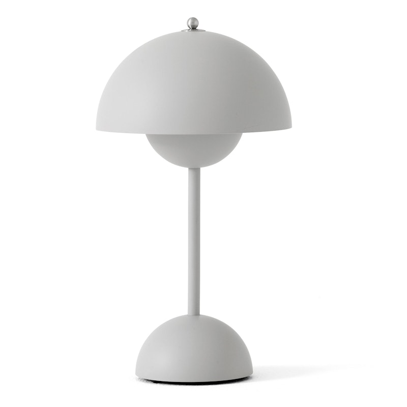 Flowerpot VP9 Bordslampa Portabel, Matt Light Grey