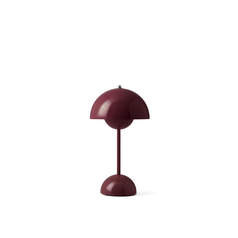 Flowerpot VP9 Bordslampa Portabel, Dark Plum