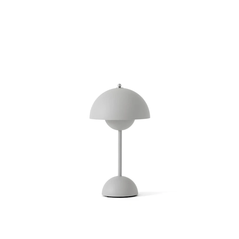 Flowerpot VP9 Bordslampa Portabel, Matt Light Grey