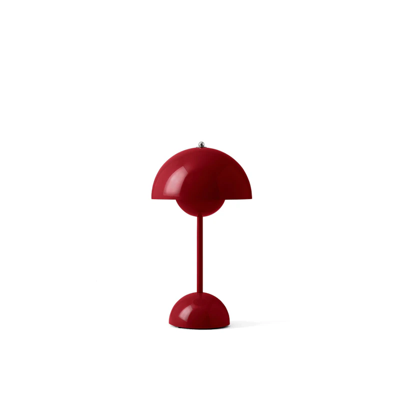 Flowerpot VP9 Bordslampa Portabel, Vermilion Red