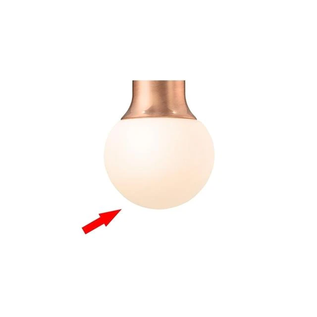 &Tradition skärm Till Mass Light Pendel Opal - Lampskärmar Glas Opalvit - 133552