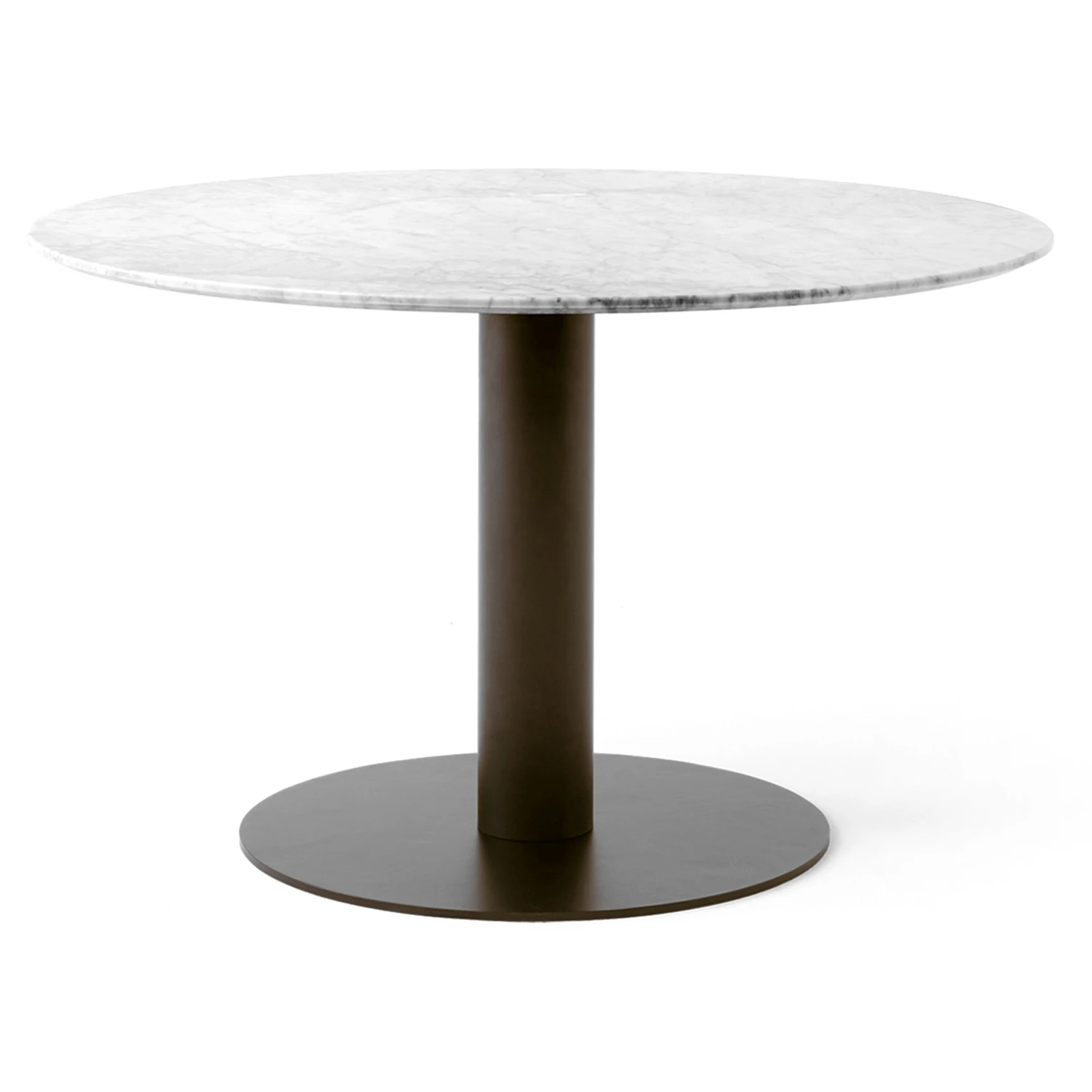 &Tradition In Between Sk12 Bord 120cm / Bronsad - Matbord & Barbord Marmor Vit - 132648A258