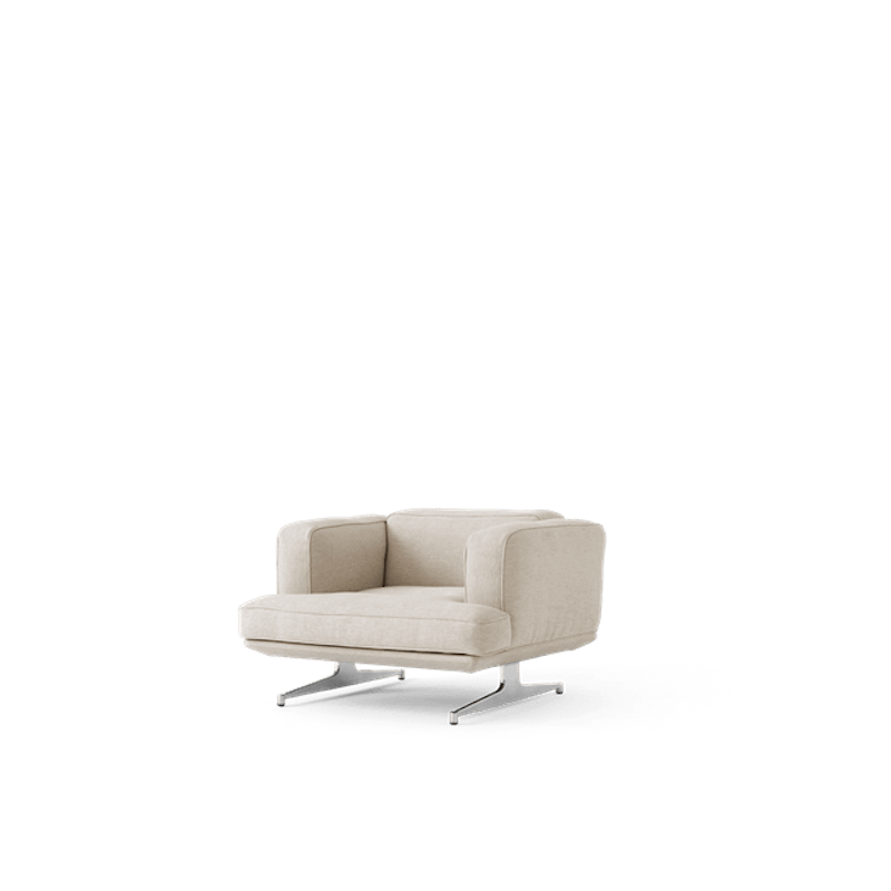 Inland AV21 Fåtölj Clay 0011/Polerad Aluminium