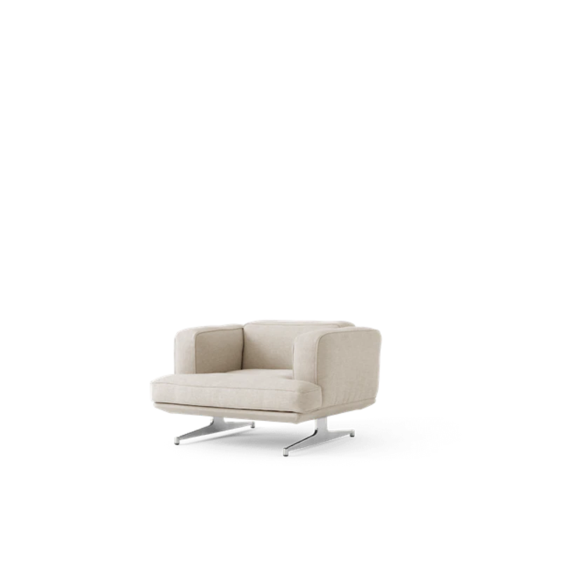 Inland AV21 Fåtölj Clay 0011/Polerad Aluminium