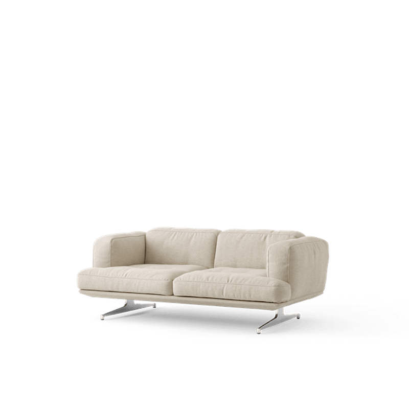 Inland AV22 2-Sits Soffa Clay 0011/Polerad Aluminium