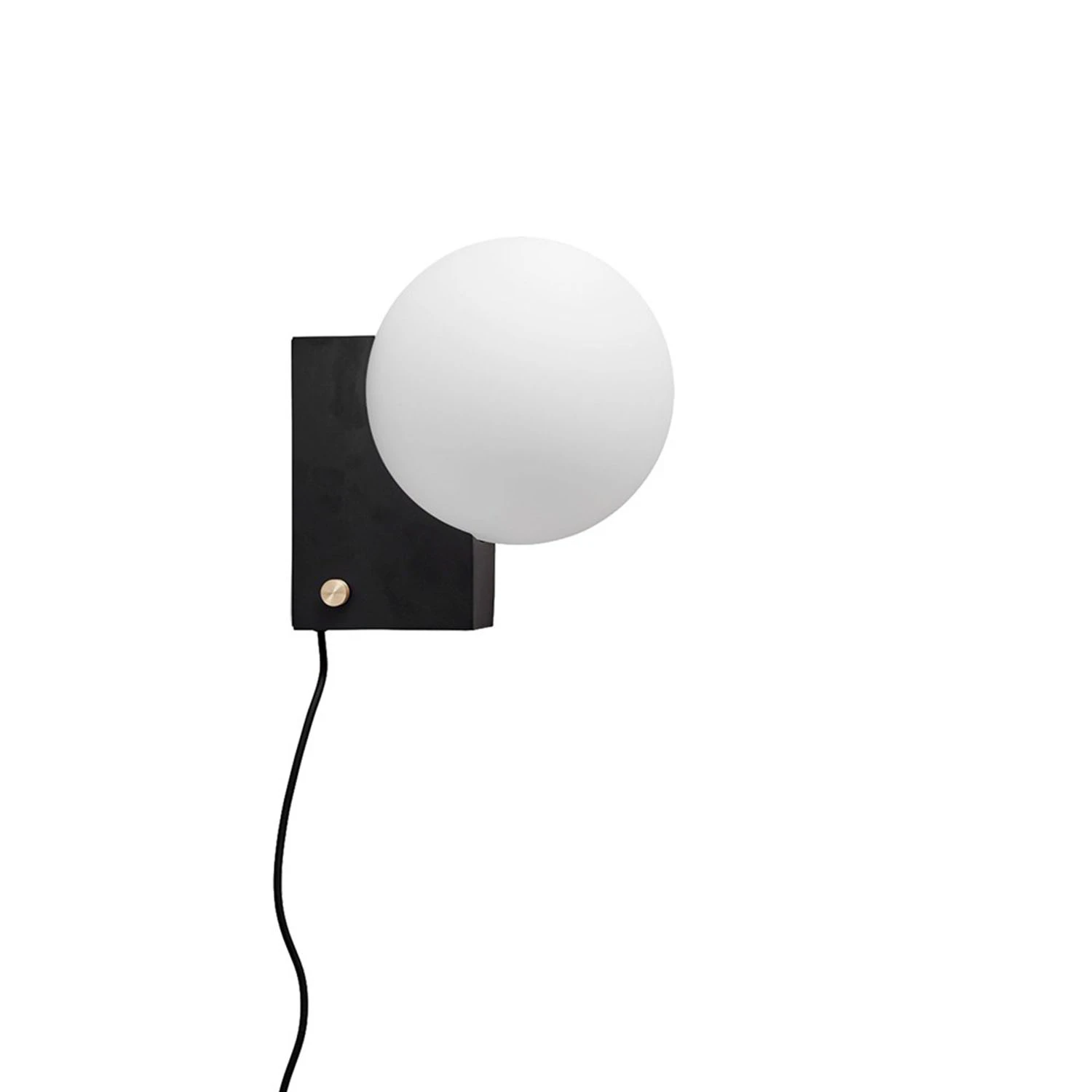 &Tradition Journey Shy1 Bordslampa / V&auml;gglampa Svart - Bordslampor Opalglas Svart - 133156A126