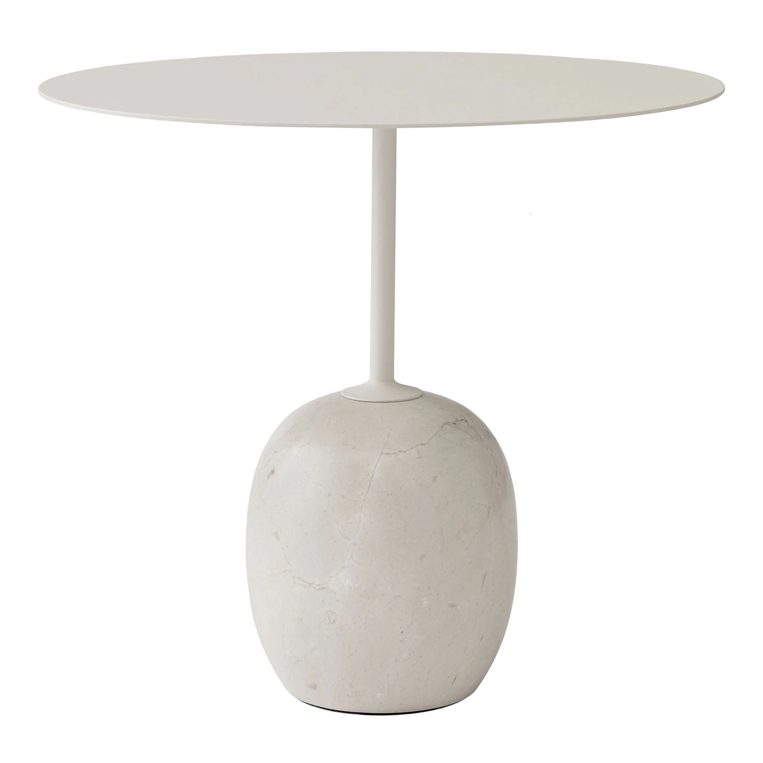 &Tradition Lato Ln9 Bord Oval Ivory White / Crema Diva Marble - Soffbord Marmor Ivory White - 133034A304