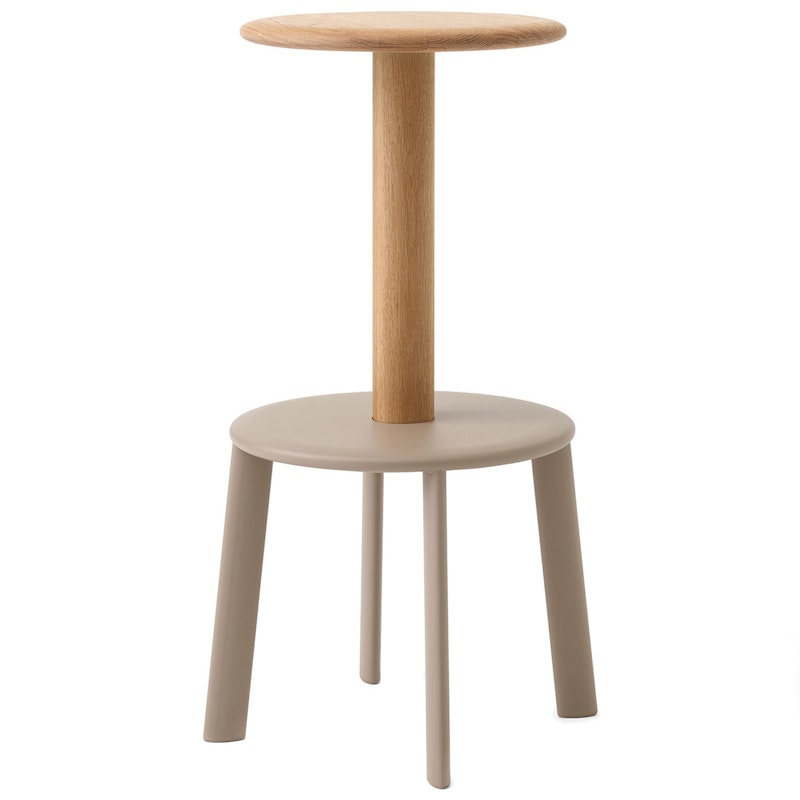 Massif AV40 Barstol 75 cm, Ek / Gråbeige